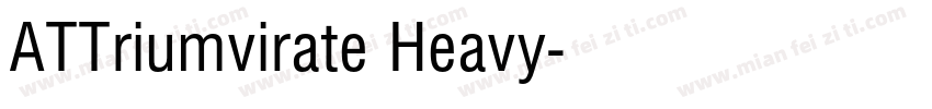 ATTriumvirate Heavy字体转换